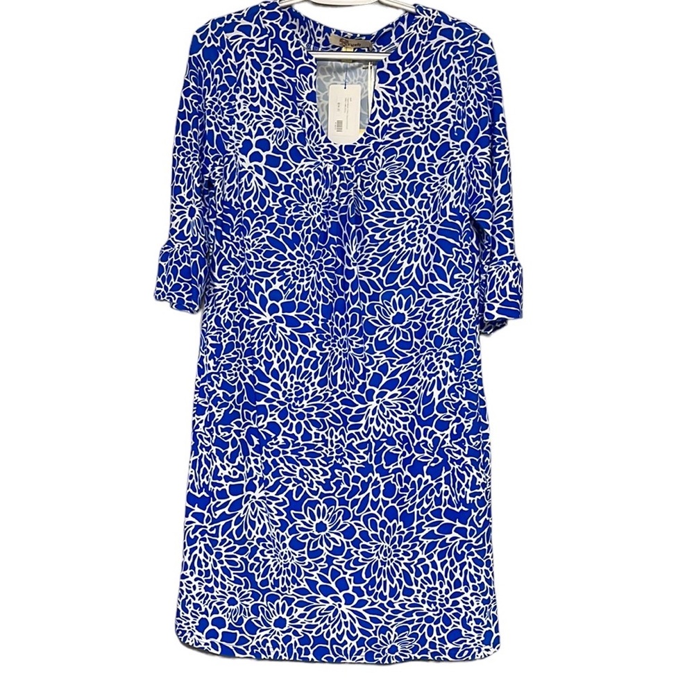 Royal Blue  Liquid Heaven Floral Dress